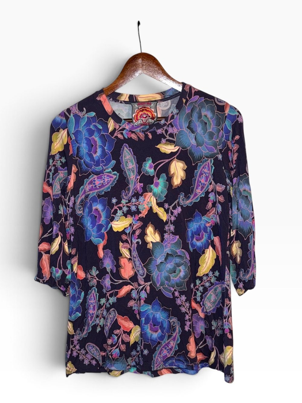 Johnny Was Janie Favorite Puff Sleeve Top Stevie’s Garden XS